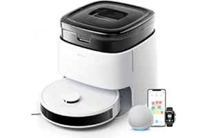 Lefant M3 Robot Aspirateur Laveur 12 000 Pa, Station Multifonctionnelle, Double Serpillière Rotative 200 TR/Min, Navigation dToF, Évitement d'obstacles PSD, 220min, 30 réglages de Niveau d'eau