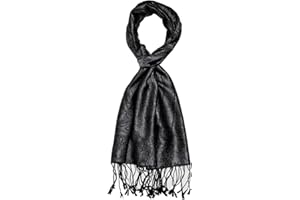 Lorenzo Cana Sciarpa di seta da uomo, 100% seta, elegante motivo Paisley tono su tono