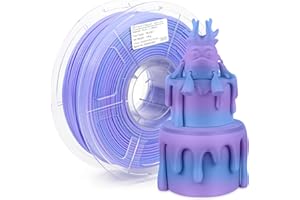 iSANMATE PLA Plus (PLA+) Filament Imprimante 3D 1.75mm, PLA Multicolore, PLA Mat Filament 1kg (2.2lbs), Précision Dimensionnelle +/- 0.03mm (Dégradé Bleu et Violet)