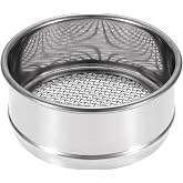 PATIKIL 8 Mesh Lab Sieve, 4" Diameter 304 Stainless Steel Wire Cloth Test Sieve (3mm) For Industrial Lab | De 4" De Di&aacute;metro,