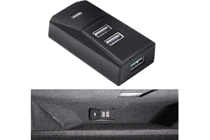Arcoche Concentrateur USB pour boîte à gants Tesla – Station d'accueil à 4 ports Model 3 Highland 2024 2025 Cybertruck, Model Y Juniper 2025 2026 Transférez sans problème des séquences de caméra de