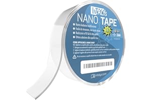 INTALYS Nano Tape, Nastro Biadesivo Extra Forte in Gel Trasparente Rimovibile e Lavabile, Non lascia tracce, Rotolo Grande 4M