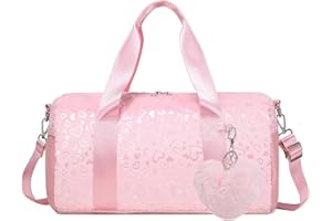 KIMWADALH Borsa da Ballo Bambina Ragazza Borse per Scuola Bambini Borsa da Ginnastica Borsoni Sportiva per Bambina Borse da Viaggio Tote da Palestra Peluche Corto
