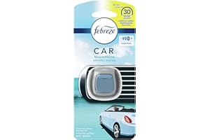 Febreze Diffuseur Désodorisant Voiture, 1 x 20g, Élimine les Odeurs et Rafraîchit L’intérieur, Envolée Marine