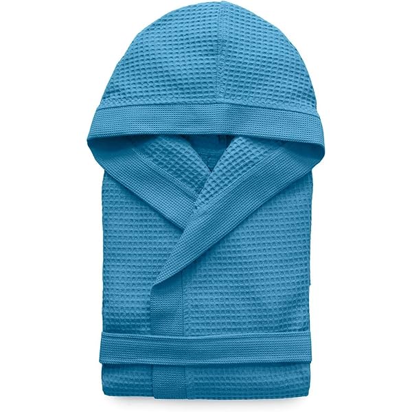 Accappatoio Uomo Con Cappuccio Sock Stack In Cotone A Nido D'ape, Super Assorbente, Taglie S-XXL, Colori Classici - 2