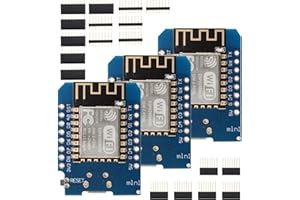 D1 ESP8266 Mini Node-Mcu Lua Module XTVTX 3 Pcs D1 ESP8266 WIFI Development Board based on ESP8266 Fast Data Transmission Compatibility with Arduino IDE