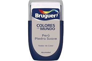 Bruguer - Colores del Mundo, Tester vernice monostrato per pareti, Perù pietra chiaro, 0,03 l