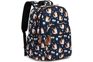 Leaper Water-Resistant Floral School Backpack Travel Bag Bookbags Women Satchel