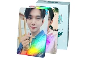 PYAJUU Seventeen Photocards Kpop Seventeen Laser Photocard Photocards with Holo Effect 50PCS Seventeen Lomo Cards Gift for Fans Daughter Seventeen Birthday Party Decoration Kpop Gift Set (JOSHUA)