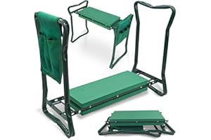 SEVERNO Garden Klappbarer Gartenknieschoner und Hocker, 3-in-1 Design, 60 x 27 x 49 cm, Grün