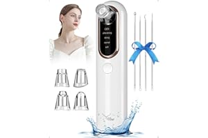 Yccu Aspirateur Point Noir Nettoyage des Pores Purateur de Peau Visage Extracteur de Point Noir Visage 4 Modes d'extraction des Points Noirs Rechargeable Via USB