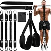 Pull Up Resistance Bands 75-300 Pounds, Pull Up Assistance Bands with Adjustable Resistance and Height for Home Workout and G