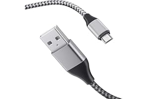 TPLTECH PS4 Micro-USB-Kabel, 3 m, extra lang, geflochtenes PS4-Controller-Ladekabel, langlebiges Android-Datensynchronisationskabel für Playstation 4 Controller, Xbox One S/X Controller und mehr, Blau