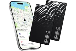 TIMU Air Smart Tag Card Funktioniert mit Apple Find My, Wiederaufladbarer Wallet Tracker (Nur iOS), Dünne Geldbörsen Tracker Karte IP68 Wasserdicht, Tag Karte für Reisekoffer/Geldbeutel/Koffer