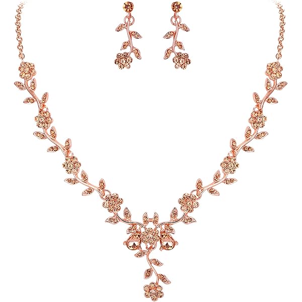 Clearine Bruilofts-sieradenset voor bruid en bruidsmeisjes, Y-halsketting, tennisarmband, oorbellen, bungelset, kristal, teardrop, marquise, cluster, blauw, zilverkleurig