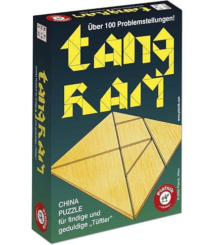 Gioco Tangram Cayro: 7 Tessere E Libro Figure, Gioco Educativo Per Bambini E Adulti, 1 Giocatore