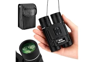 ARPDJK Binocolo compatto ultra portatile pieghevole BAK-4 Prisma verde FMC Lens 8x21 binocolo per adulti bird watching, viaggi e concerti, con borsa per il trasporto