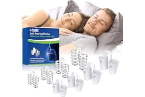 NAILGELER 8 Stück Anti Schnarch Nasenspreizer, Schnarchstopper, Schnarchstopper Anti Schnarch, Anti Schnarch Gerät, Weichem Silikon Nasendilator, Anti Schnarchen zur Besser Schlafen (2 Stile 4 Größen)