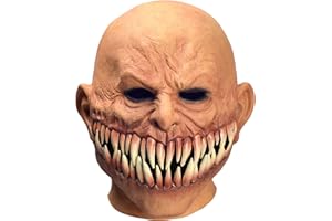 Rapget Gruselige Zombie-Maske für Halloween-Kostüm, Scharfe Zähne, Monster, Vampir, Teufel, Leiche, Latex-Vollkopfmaske für Party Größe für Erwachsene