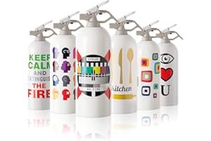 EXTINGUA Estintore Casa Omologato ABC 1 kg Estintore a Polvere con Presa Antipanico Regalo Uomo Donna Uso Domestico, Giardino, Auto, Barca, Mini Estintore Esterni - 1 pz