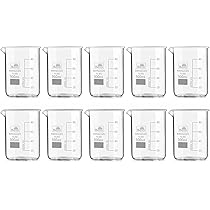 Manikarn Borosilicate Glass Beaker 5ml (Set of 6 Piece