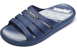 JOMIX Męskie kapcie letnie, oddychające, męskie sandały, buty kąpielowe, nad morze, na plażę, do pływania, wewnątrz i na zewnątrz, morski, 43 EU