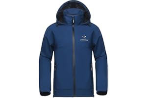 AXESQUIN Regenjacke Herren Wasserdicht Atmungsaktiv Leichte Regenmantel mit Kapuze Packbar Windbreaker Winddicht Outdoorjacke für männer