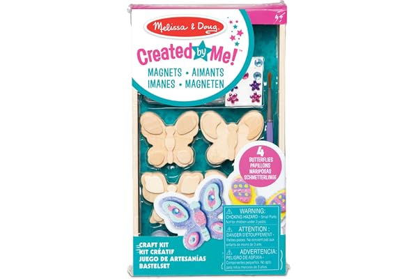 Melissa & Doug Réalise Ta Propre Décoration : Aimants Papillon en Bois