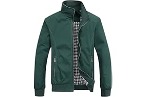 uxxnjfg Giacca Antivento Uomo Leggera Taglie Forti Giacca Estiva Militare Comodo Casual Giubbino A Vento Bomber di Transizione Jacket