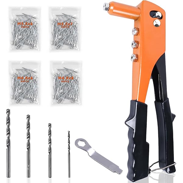 Rivettatrice Elettrica Professionale - Adattatore Per Trapano A Batteria, Teste 2.4/3.2/4.0/4.8mm