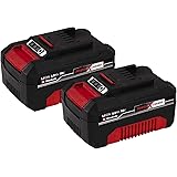 Einhell Originale PXC Twin Pack 4,0 Ah Batterie, 18 V, Per tutti i dispositivi Power X-Change, Gestione dinámica della batter