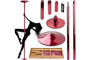 PRIOR FITNESS Ensemble de bâtons de Danse Amovibles de 45 mm pour entraînement de Club, fête, pub, Maison…