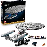 LEGO Icons Star Trek: U.S.S. Enterprise NCC-1701-D 10356 &ndash; Yetişkinler i&ccedil;in Ayrılabilir Komuta Dairesi, 2 Mini Mekik Kaps&uuml;l&uuml; 