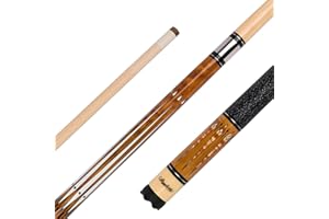 ‎STRADIVARI Stradivari Pool Billard Queue Master-Billiards | 2-teiliger Turnier-Queue aus kanadischem Ahorn, Irish Linen Griff | 13mm 12-Schicht Lederspitze | 147 cm | 550 g