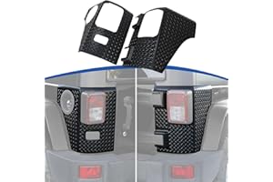 RT-TCZ for Wrangler JK Rear Corner Body Armor, Tail Light Cover Guards Protector for Jeep Wrangler JK JKU 2007-2017 Black Exterior Accessories 2pcs