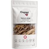 Chompo Tavuk Ayak 100% Doğal Katkısız K&ouml;pek &Ouml;d&uuml;l Maması 10 Adet | Tek İ&ccedil;erik