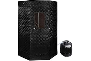 KEDIA Sauna, Dampfsauna, für Zuhause, Tragbare Sauna mit Fernbedienung, Portable Sauna Raum Kann Müdigkeit Lindern, Gewichtsverlust (schwarz-D)