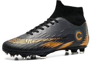 Donbest Botas de Fútbol para Hombre Spike Zapatos de fútbol Profesionales Aire Libre Calzado de Fútbol Atletismo Zapatillas de Fútbol