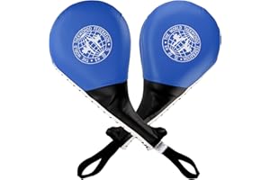 Frcctre 2 Stück Taekwondo Kick-Pads, langlebige Kicking Target Pads, Punching Paddles Striking Kick Pads für Tae Kwon Do Karate Kickboxen Kampfsport-Training, 15 x 7,5, Blau
