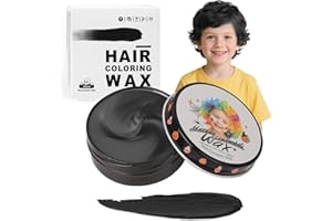 HUMSUBY Kinder Schwarz Temporäre Haarfarbe, Black Color Frisur Pomade, Styling Haare Färben Cream, Frauen Männer Instant Haartönung Dye, Jungen Mädchen DIY Haar Wachs Mud für Halloween Cosplay Party