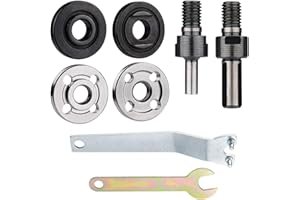 JIZZU 8Stück Handbohrmaschine Conversion Rod Connecting Adapter Set mit Stiftschlüssel, Winkelschleifer Werkzeug für Elektrische Trennscheibe Bohrmaschine, Geeignet für Trennscheibe, Polierrad