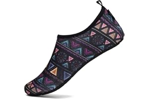 SAGUARO Homme Femme Chaussures d'eau de Sport Eté Aquatique Séchage Rapide Plage Surf Yoga Chaussons de Nager Aqua Water Shoes