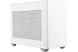 Cooler Master MasterBox NR200 Caja Ordenador Mini ITX, Chasis Compacto de Acero SGCC, Múltiples Opciones de Enfriamiento, Accesibilidad 360 Grados Extracción Sin Herramientas, Blanco