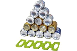 Honatrv Set di 3 Portabottiglie Silicone Porta Bottiglie da Frigo Porta Lattine Frigorifero Supporto Bottiglia Bottiglia Impilabile per Cucina, Frigorifero (Verde)