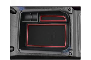 BIXUAN Golf8 2024 Aufbewahrungsbox für VW Golf 8 MK8 2020-2022 2023 2024 Organizer mit Antirutschmatte für Mittelkonsole Ablagefach Tray Mittelarmlehne Handschuhfach Organizer zur Geräuschreduzierung