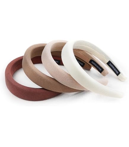 2 Fasce Larghe In Velluto Nero Per Donna – Morbide, Imbottite E Antiscivolo – Accessori Capelli In Spugna Per Feste, Make Up, Relax