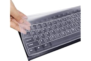 aurorayer 4 Stück Tastaturschutz, Silikon Tastatur Abdeckungen Staubschutz,Transparent Tastaturabdeckung Desktop Computer Tastatur Schutzfolie Wasserdicht Und Staubdicht