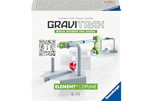 Ravensburger GraviTrax Element Zipline 27472 - Erweiterung für Deine Kugelbahn - Murmelbahn und Konstruktionsspielzeug ab 8 Jahre - Geburtstagsgeschenke