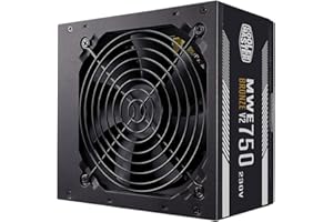 ‎COOLER MASTER Cooler Master MWE 750 Bronze 230V V2, PC-Netzteil (EU-Stecker), 80 PLUS Bronze, temperaturempfindlichen HDB-Lüfter, DC-DC + LLC-Schaltung mit + 12V-Schiene, nicht modular