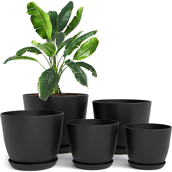 Pot De Balcon Elho Vibia Campana Easy Hanger - Noir/Anthracite - Ø46cm - Pour Plantes Et Fleurs Extérieur